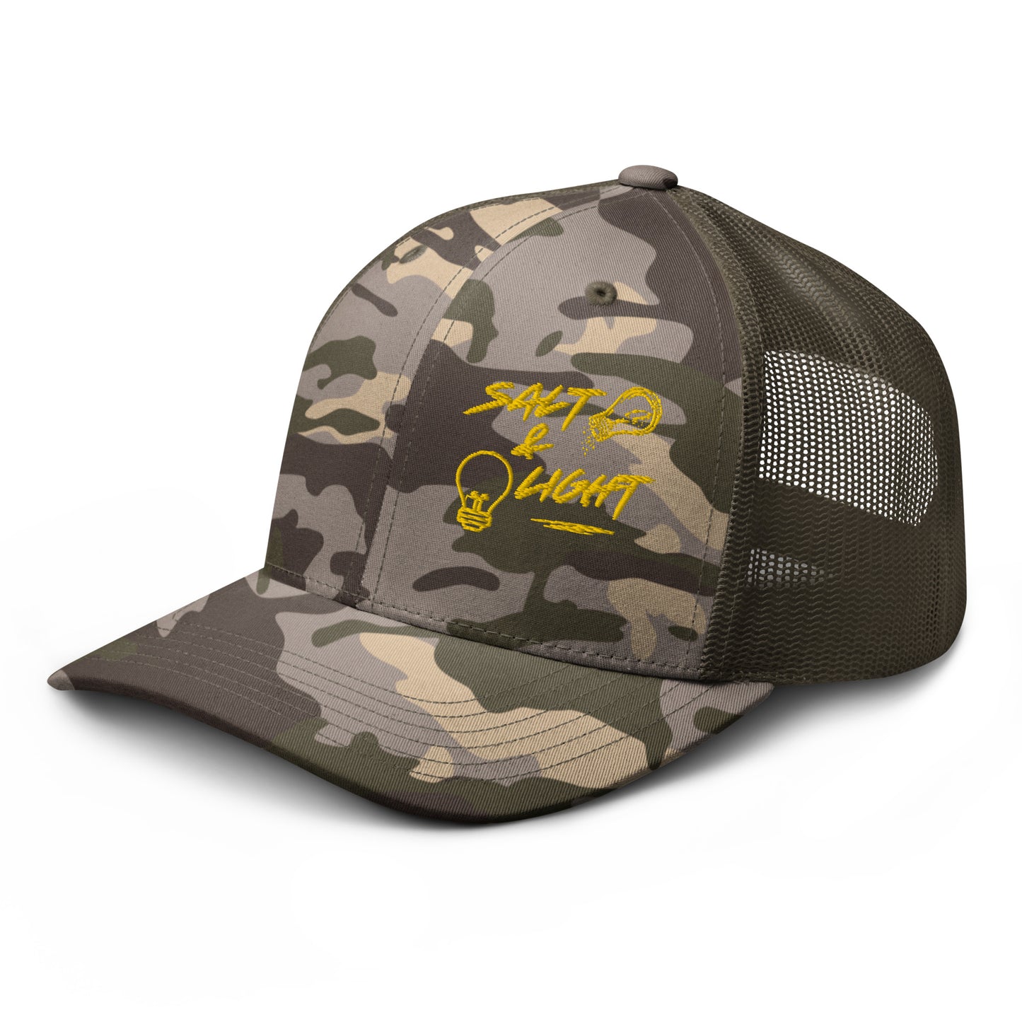 Salt & Light | Camo Trucker Hat
