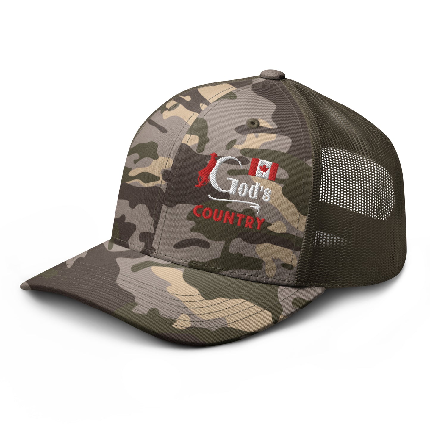 God's Country Canada | Camo Trucker Hat