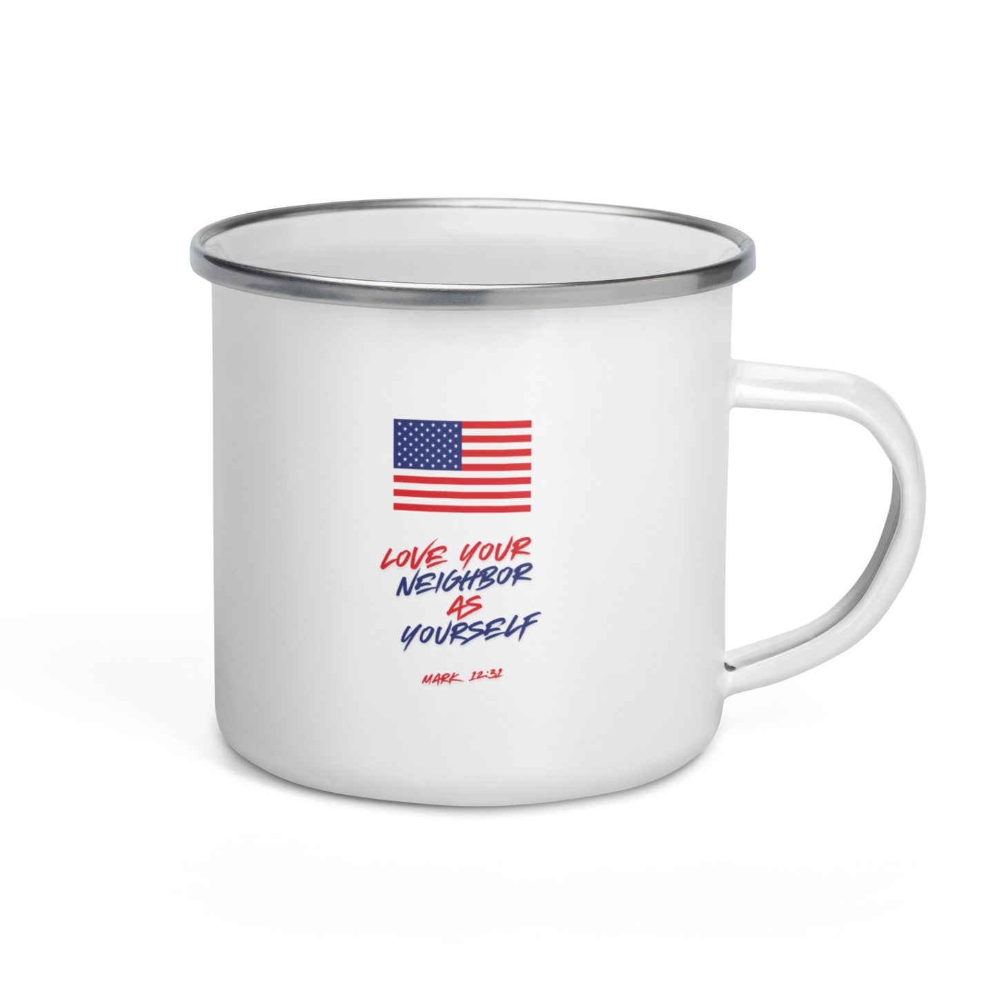 Love Your Neighbor USA | Enamel Mug