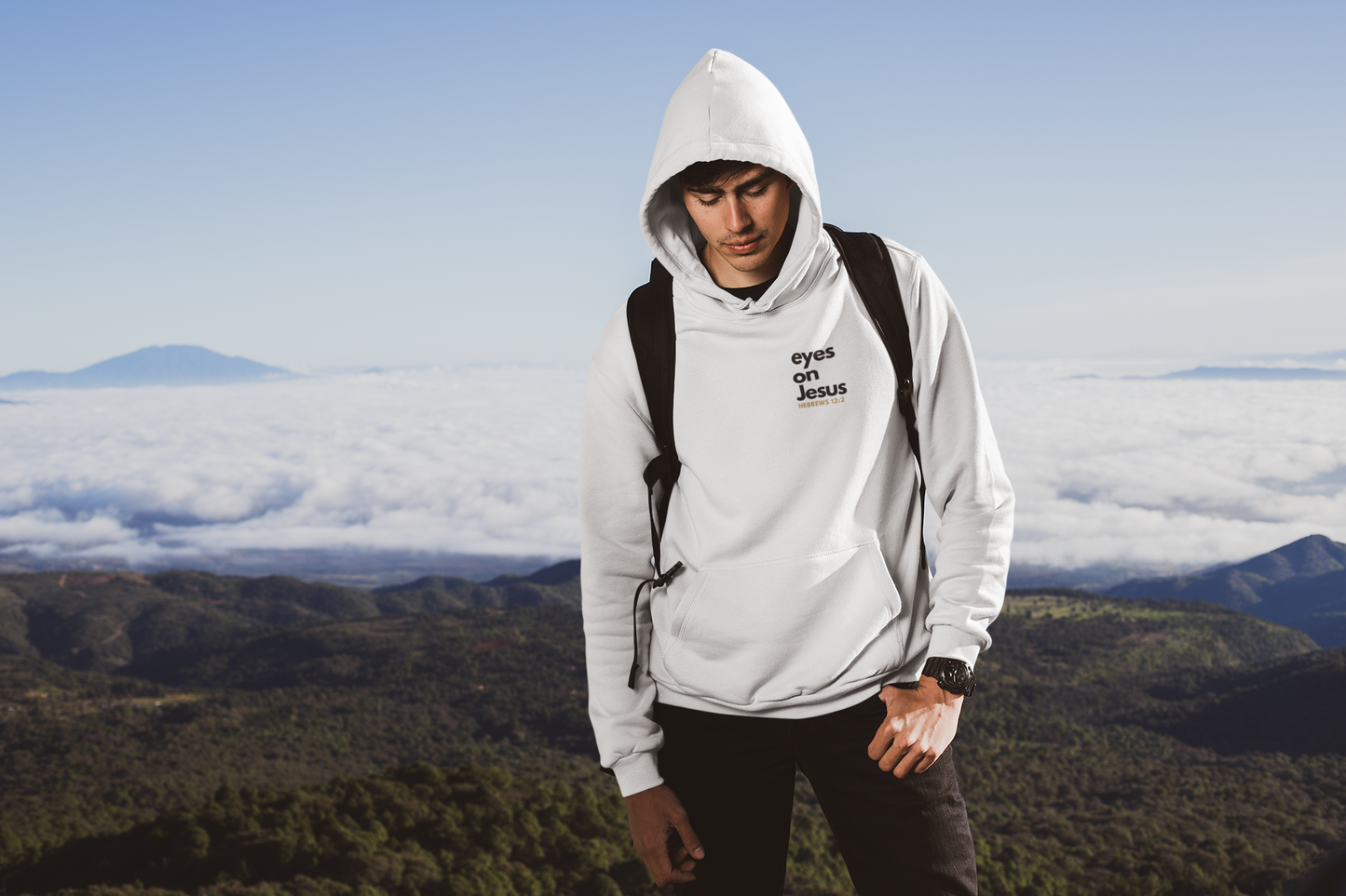 Eyes on Jesus | Premium Hoodie