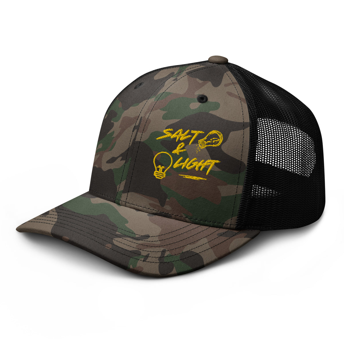 Salt & Light | Camo Trucker Hat