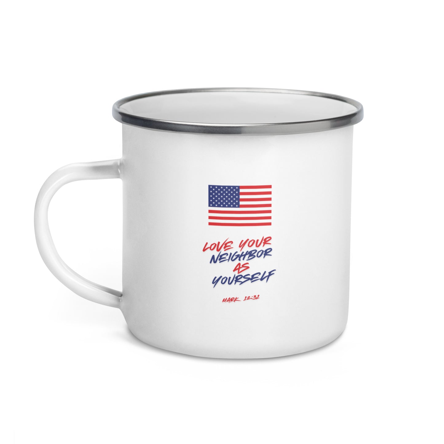 Love Your Neighbor USA | Enamel Mug